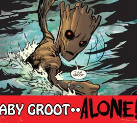Baby Groot panel art from Groot #4 (2015)