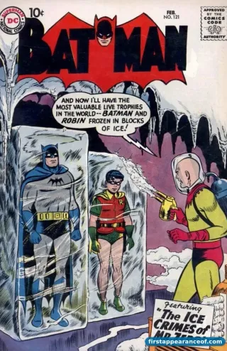 Batman #121 (1959). First appearance of Mr. Zero, later renamed Mr. Freeze.