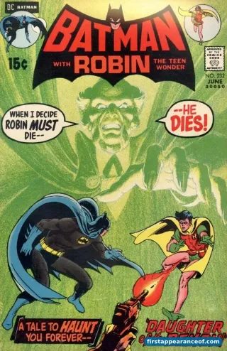 Batman #232 (1971). Ra's al Ghul debuts. Neal Adams cover. The 'Daughter of the Demon' arc.
