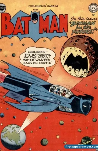 Batman #59 (1950). Deadshot debuts. Original 'gentleman gunman' interpretation, substantially different from the modern Marshall Rogers redesign.