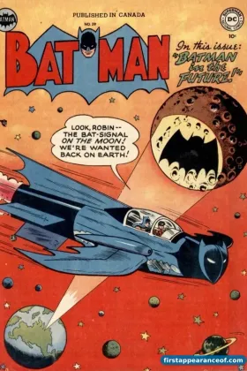 Batman #59 (1950). Deadshot debuts. Original 'gentleman gunman' interpretation, substantially different from the modern Marshall Rogers redesign.