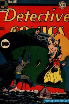 Detective Comics #58 (1941). The Penguin debuts inside; Batman and Robin on the cover.