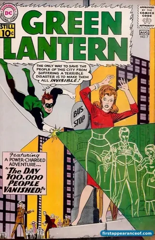 Green Lantern #7 (1961), the issue that introduces Sinestro, the renegade former Green Lantern who becomes Hal Jordan's defining enemy.