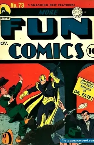 More Fun Comics #73 (1941). Aquaman debuts inside as a back-up feature; the cover features the Green Arrow.