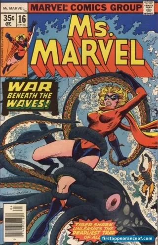 Ms. Marvel #16 (1978). Mystique debuts inside as an antagonist to Carol Danvers.