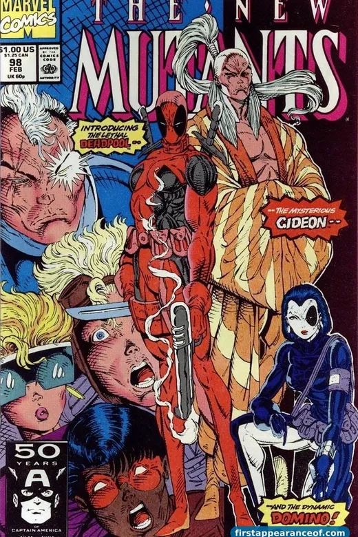 Deadpool first appearance in New Mutants #98