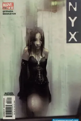 NYX #3 (2004). X-23's first comics appearance as a supporting character.