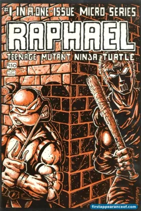 Raphael #1 (1985). Mirage Studios. Casey Jones first appears in the Teenage Mutant Ninja Turtles micro-series one-shot.