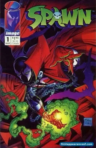 First appearance of Spawn — the cover of Spawn #1 (1992).