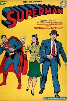 Superman #30 (1944). Mr. Mxyztplk debuts as the imp from the Fifth Dimension.