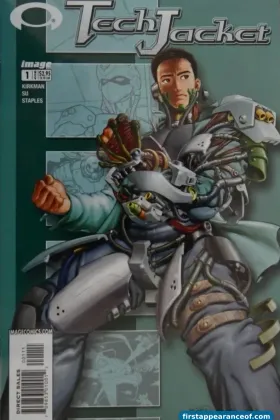 Tech Jacket #1 (2002). Mark Grayson's first cameo inside.