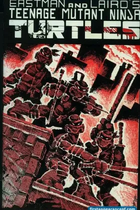 Teenage Mutant Ninja Turtles #1 (1984). Mirage Studios. Donatello and his three brothers debut on Eastman and Laird's black-and-white cover.