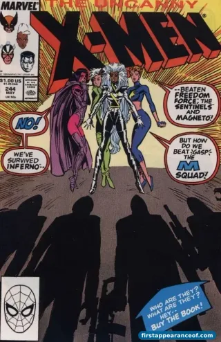Uncanny X-Men #244 (1989). Jubilee debuts as a mall-rat mutant rescued by the X-Men.
