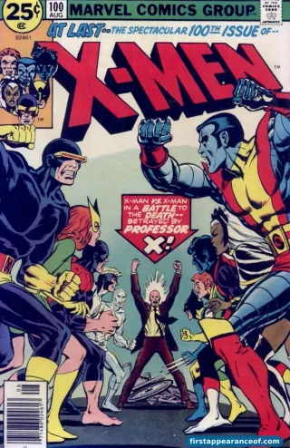 X-Men #100 (1976). Chris Claremont and Dave Cockrum. The Hellfire Club is referenced as a political-power organization.