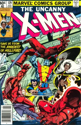 X-Men #129 cover, first appearance of Emma Frost and Kitty Pryde
